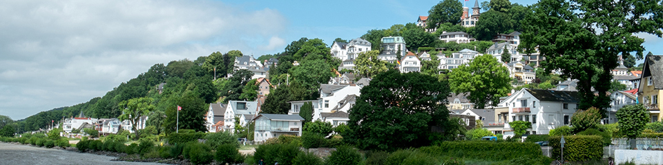 Blankenese - Hamburg - landscape with typical houses